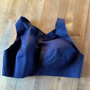 Lululemon Enlite Dark Blue Cross Back High Support Sports Bra 34DD